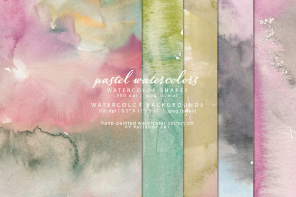 Download Watercolor Shapes and Backgrounds - Background Collection