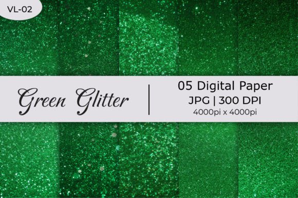 Download Green Glitter Paper Backgrounds - Background Collection