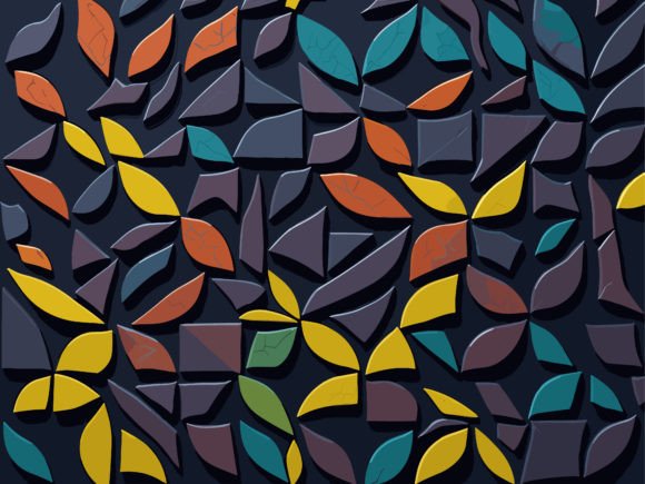 Download Colorful Shapes on Dark Background - Background Collection
