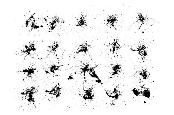 Download Grunge Liquid Blots Background Set - Background Collection