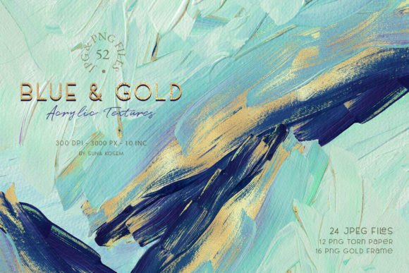 Download Turquoise &amp; Gold Acrylic Backgrounds - Background Collection