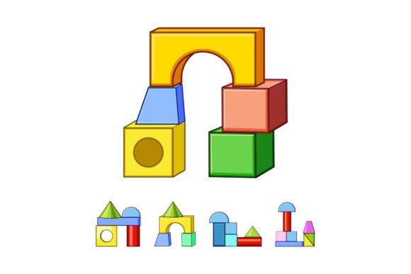 Download Building Blocks Creating Colorful Shapes - Premium Resources