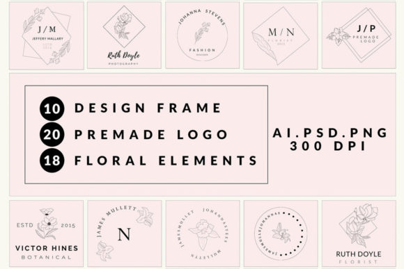 Download Hand Draw Floral Logo - Floral logo Collection