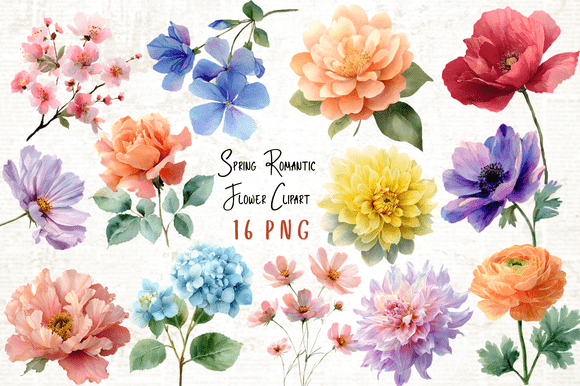 Download Spring Romantic Flower Clipart PNG - Flower clipart png Collection